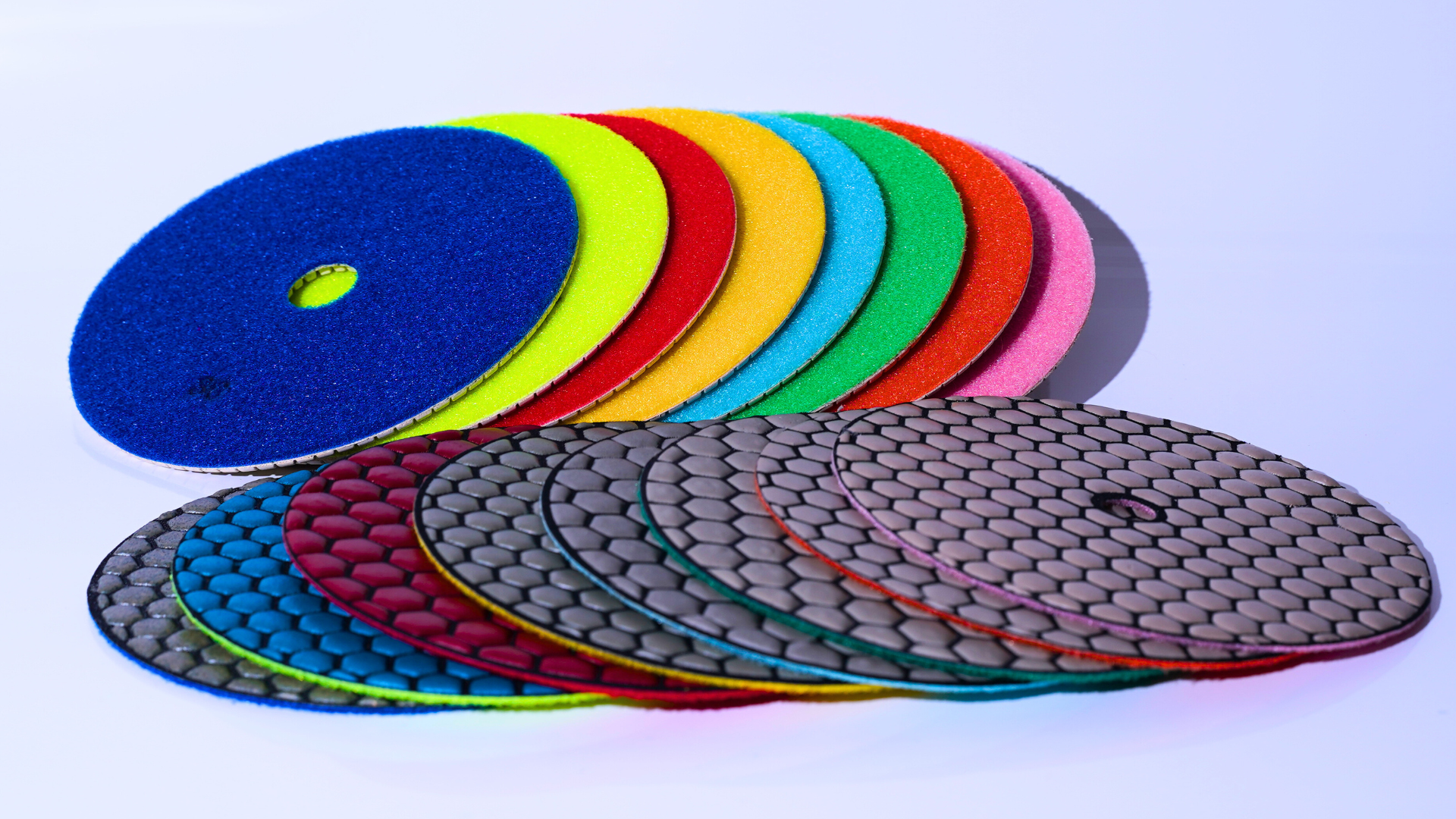 5 - 7 inch Flexible Resin Bond / Honeycomb Dry Polishing Pad - 0