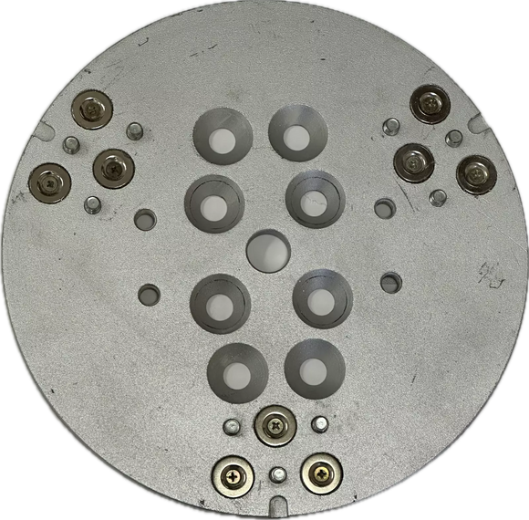 9" Magnetic Quick Change Plate - 6 Tool Holders