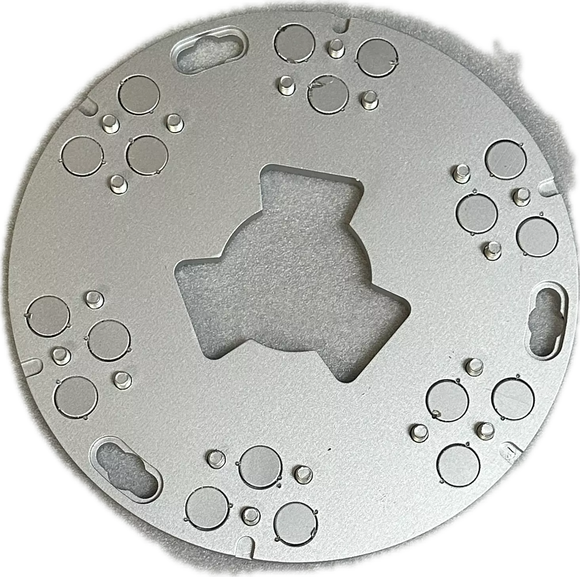 9" Magnetic Quick Change Plate - 6 Tool Holders