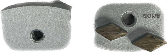 New Grind Style Metal Disc with Double Round or Double Shark teeth