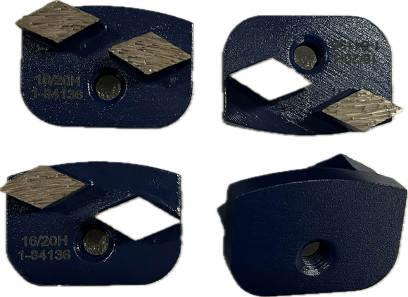 New Grind Style Metal Disc with Double Round or Double Shark teeth