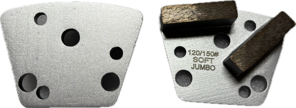 15mm Jumbo Bar Segment Metal Band For Trapezoid Quick Change