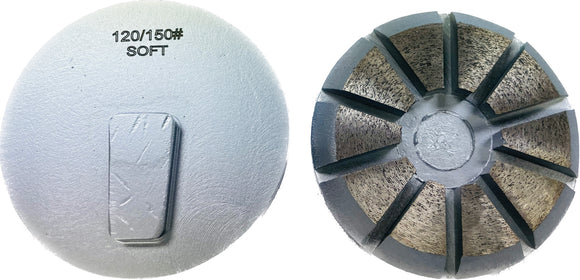 3" Metal Disc 4 Segments Speed Shift Pucks for TERRCO Grinders (MD-TER)