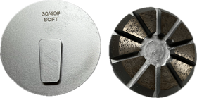 3" Metal Disc 4 Segments Speed Shift Pucks for TERRCO Grinders (MD-TER) - 0