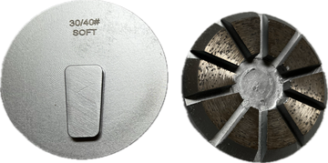 3" Metal Disc 4 Segments Speed Shift Pucks for TERRCO Grinders (MD-TER) - 0