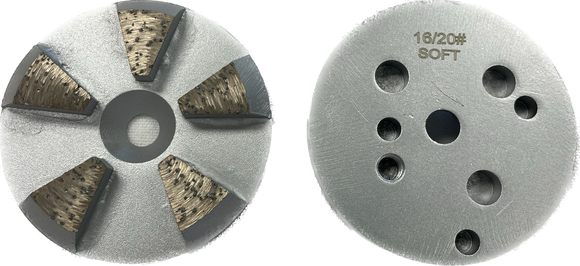 3" Metal Disc 4 Segments Speed Shift Pucks for TERRCO Grinders (MD-TER)