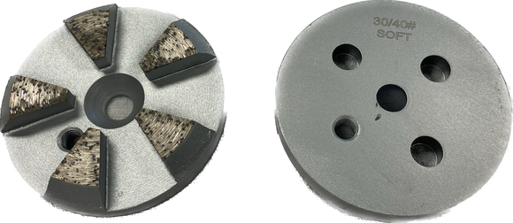 3" Metal Disc 4 Segments Speed Shift Pucks for TERRCO Grinders (MD-TER)