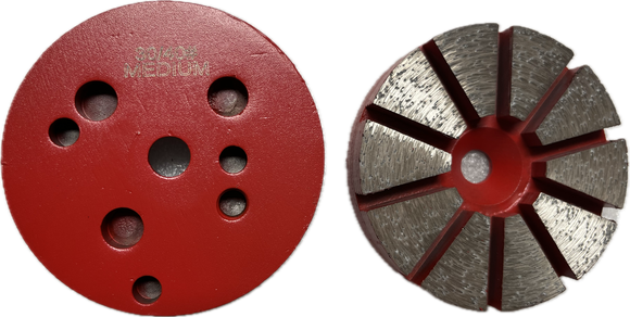 3" Metal Disc With Multi Holes for Trapezoid Quick Change Grinders(MD-TQC)