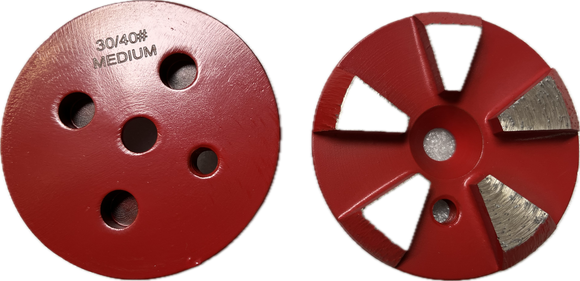 3" Metal Disc With Multi Holes for Trapezoid Quick Change Grinders(MD-TQC)