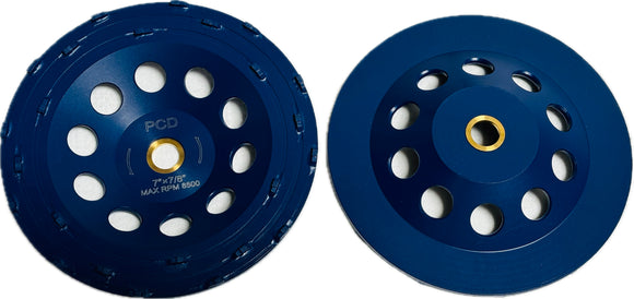 5"-7" PCD Cup Wheel With Single/Double Row PCD Cup Wheel