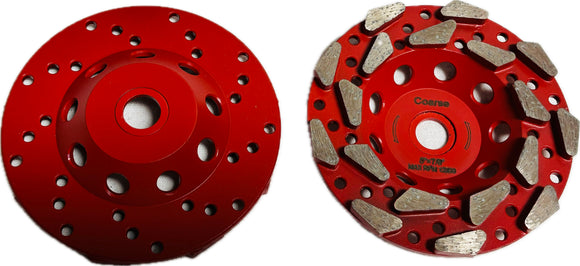 5"–7" Triangle Segment Cup Wheel (Double Pine Nuts)
