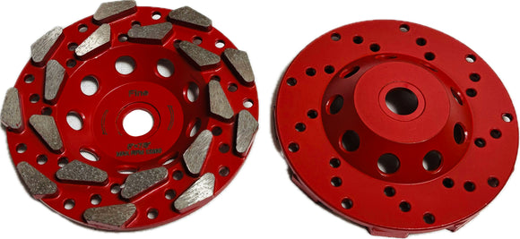 5"–7" Triangle Segment Cup Wheel (Double Pine Nuts)