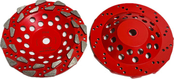 5"–7" Triangle Segment Cup Wheel (Double Pine Nuts)