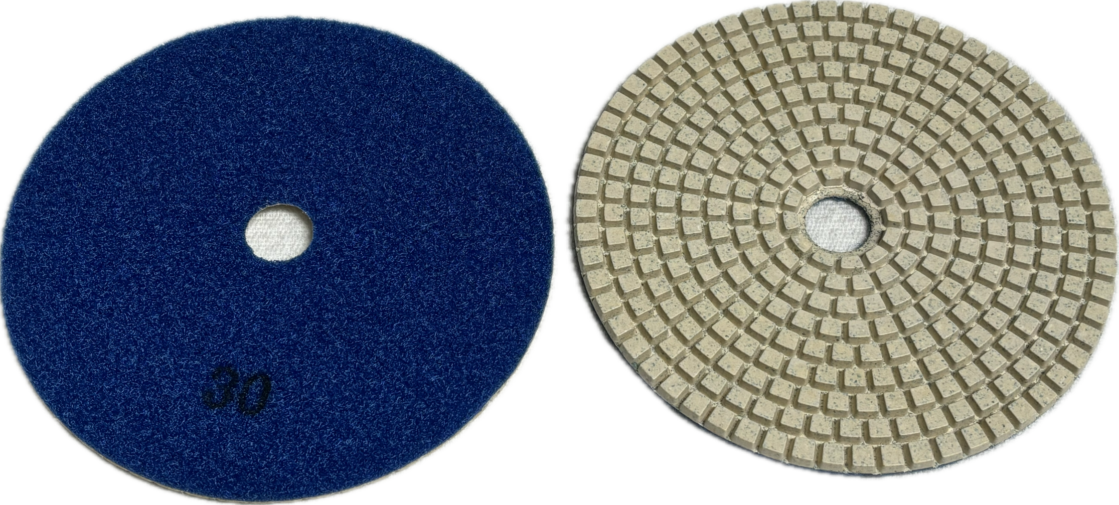 5 - 7 inch Flexible Resin Bond / Honeycomb Dry Polishing Pad