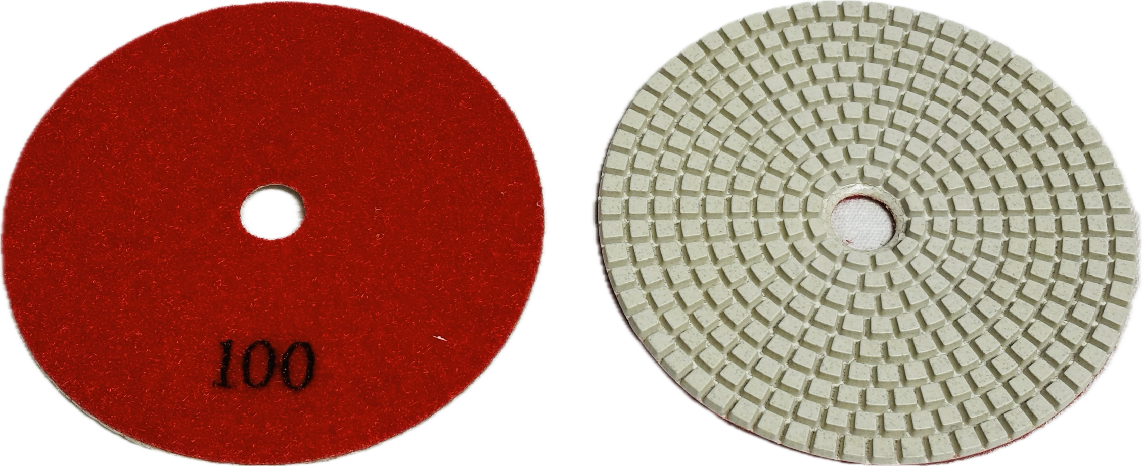 5 - 7 inch Flexible Resin Bond / Honeycomb Dry Polishing Pad