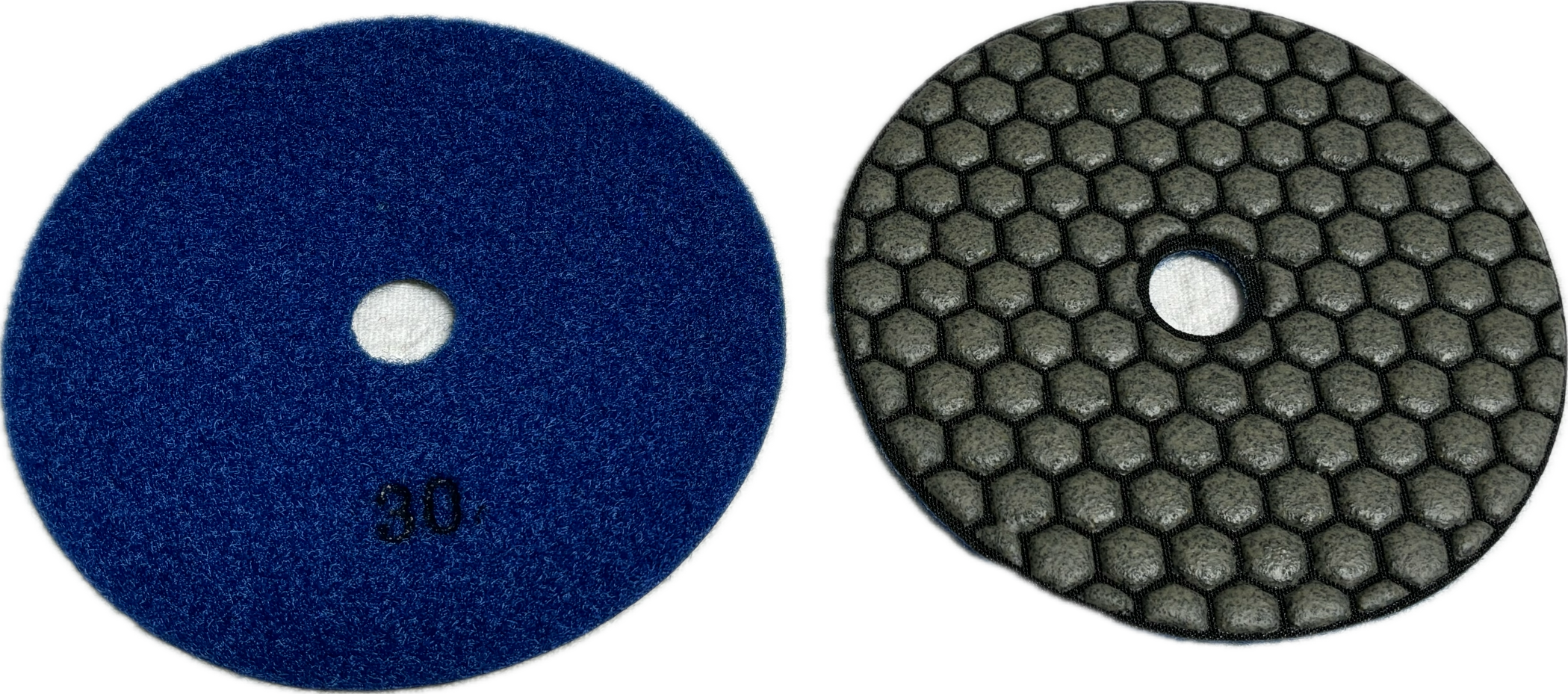 5 - 7 inch Flexible Resin Bond / Honeycomb Dry Polishing Pad