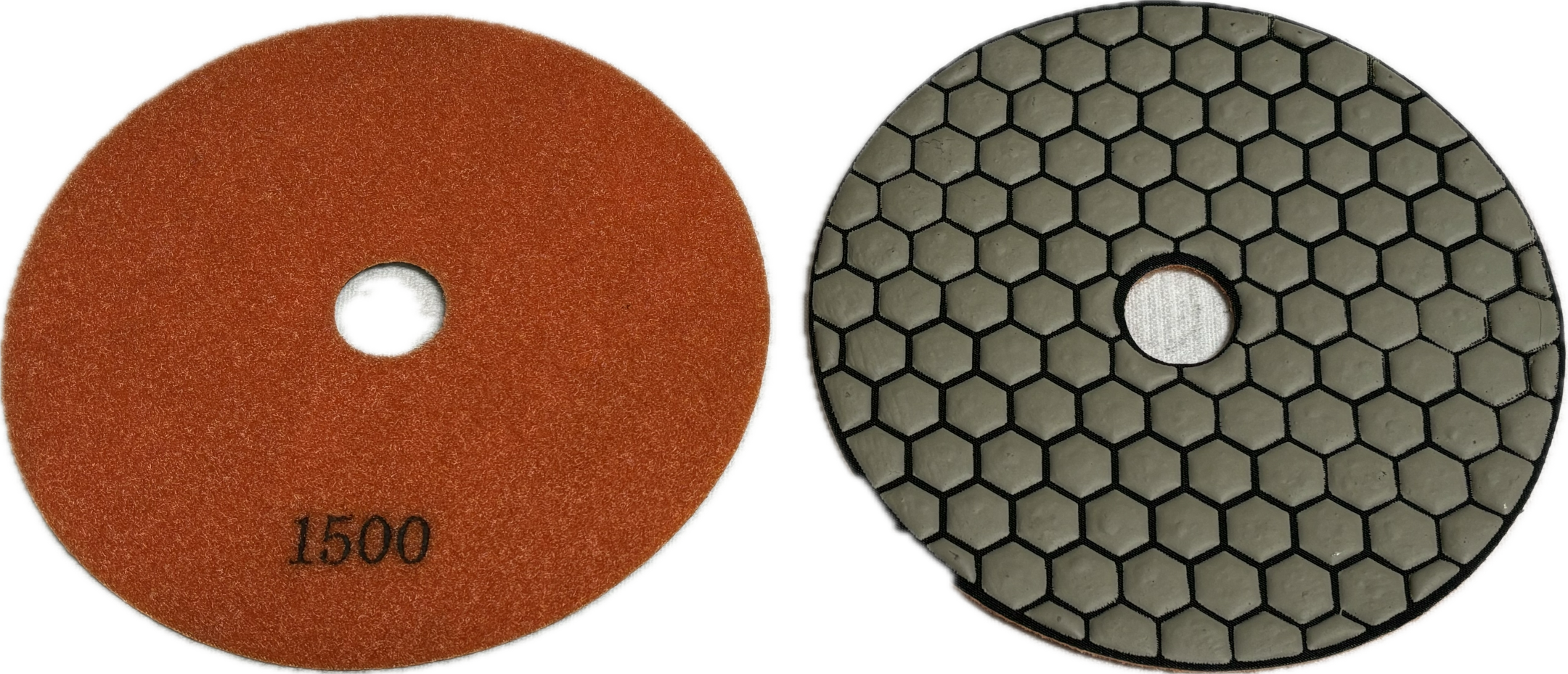 5 - 7 inch Flexible Resin Bond / Honeycomb Dry Polishing Pad