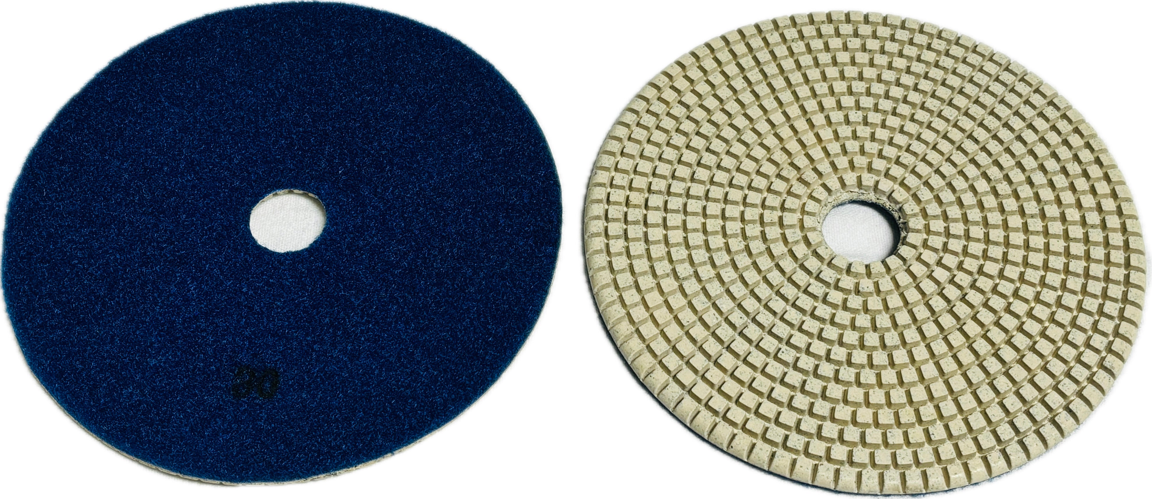 5 - 7 inch Flexible Resin Bond / Honeycomb Dry Polishing Pad