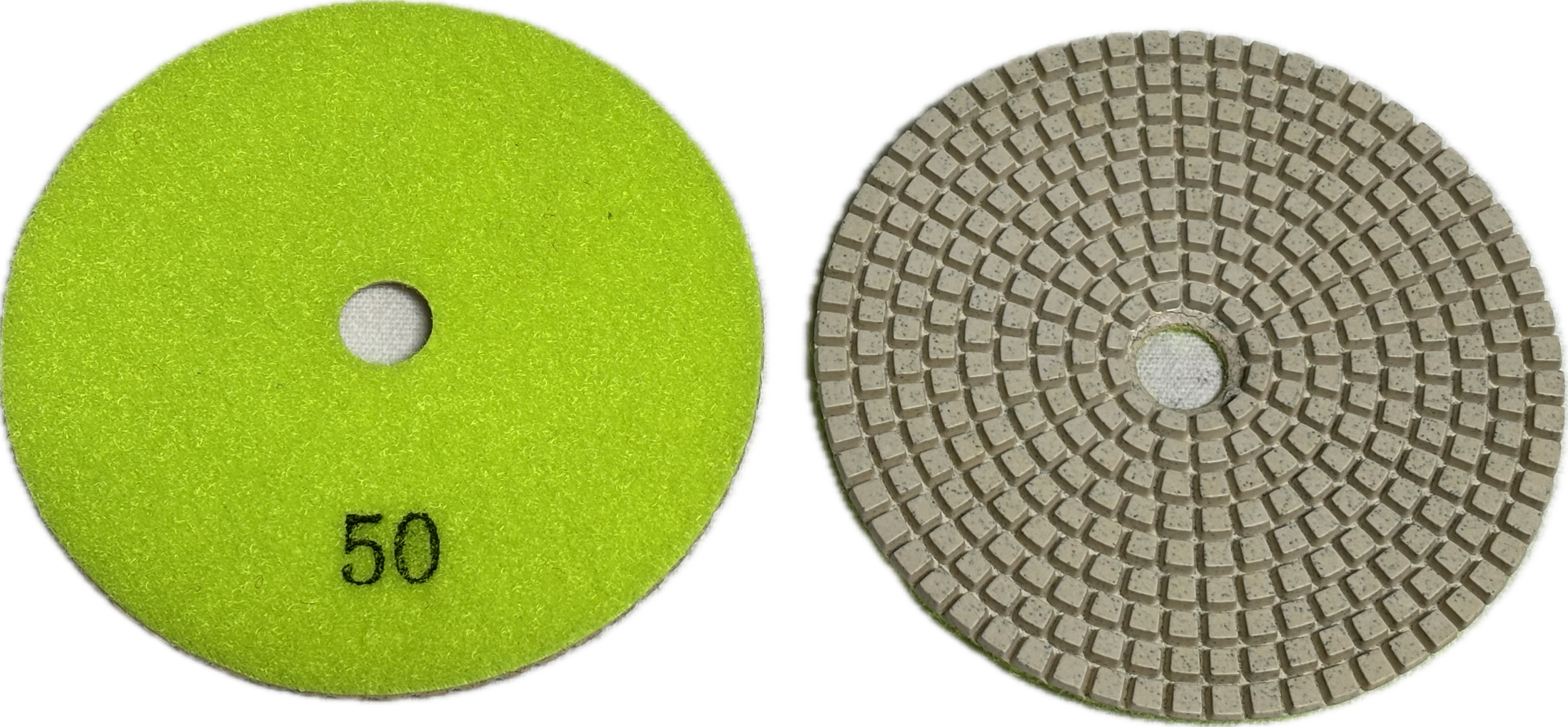 5 - 7 inch Flexible Resin Bond / Honeycomb Dry Polishing Pad