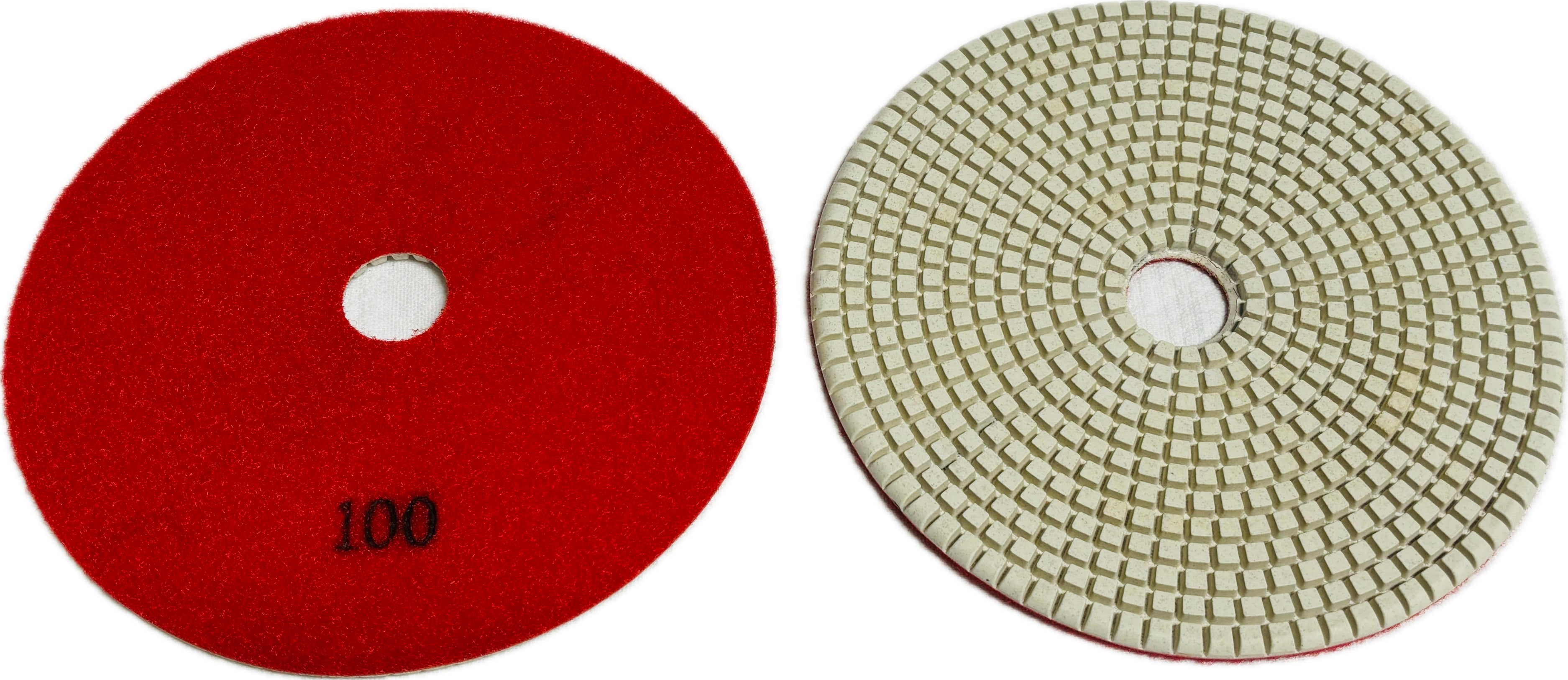 5 - 7 inch Flexible Resin Bond / Honeycomb Dry Polishing Pad