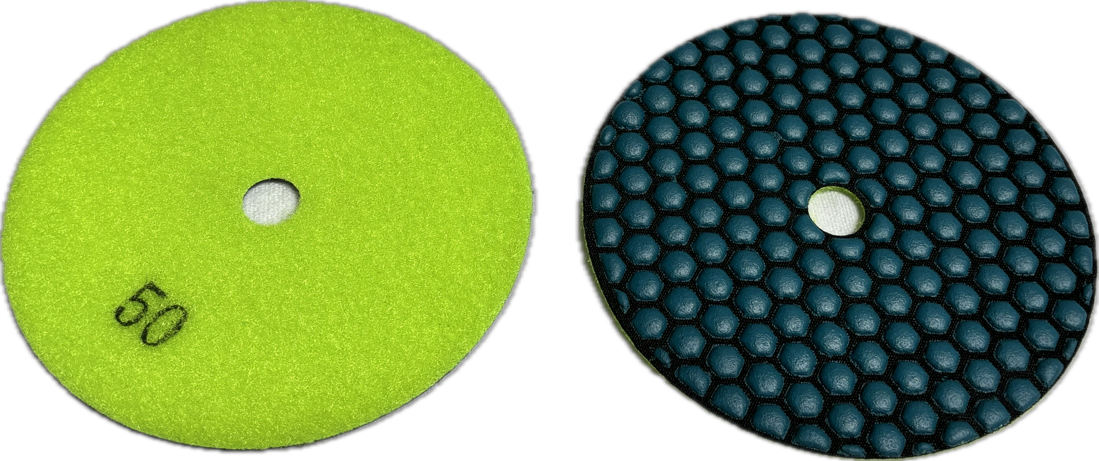 5 - 7 inch Flexible Resin Bond / Honeycomb Dry Polishing Pad