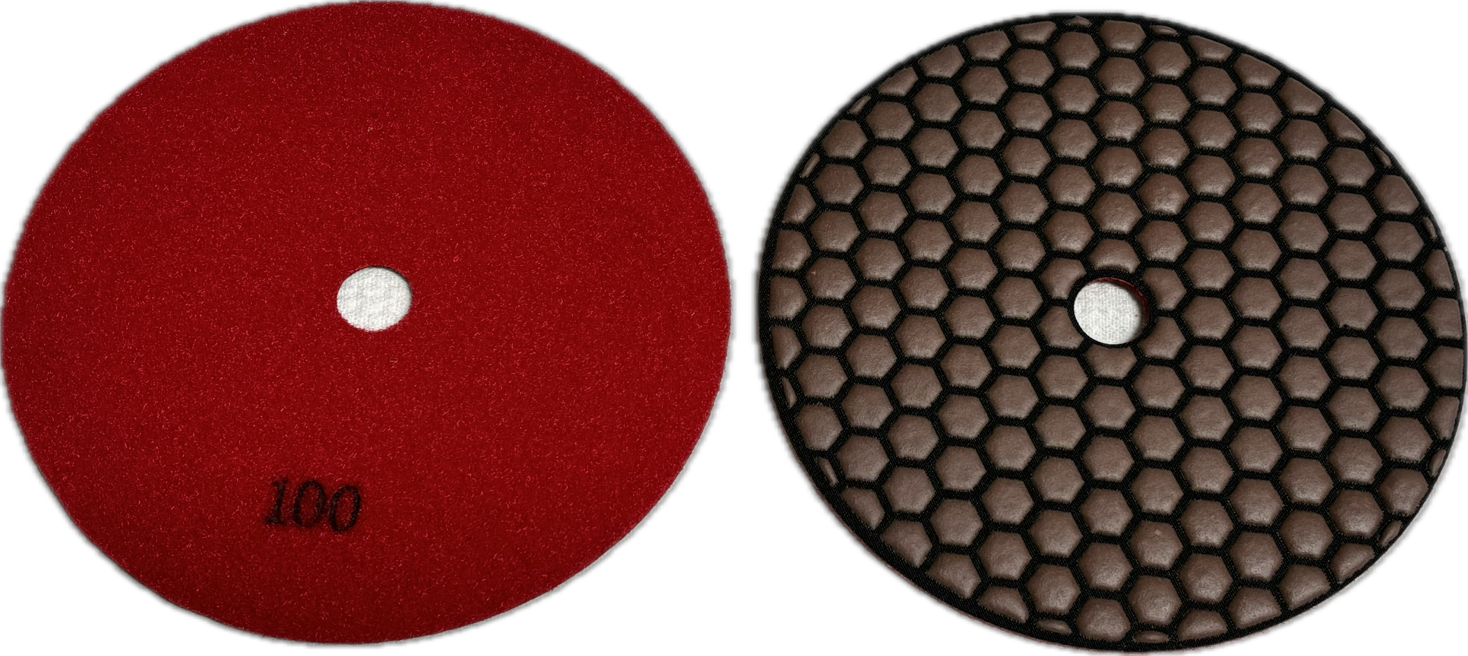 5 - 7 inch Flexible Resin Bond / Honeycomb Dry Polishing Pad