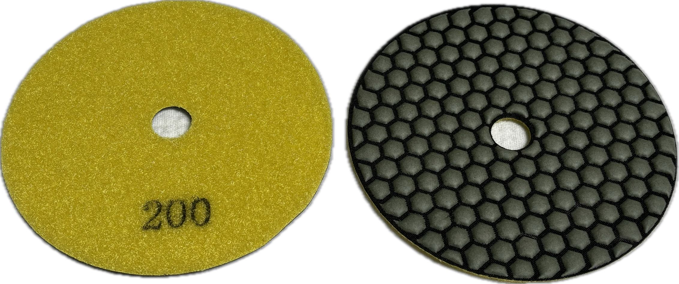 5 - 7 inch Flexible Resin Bond / Honeycomb Dry Polishing Pad