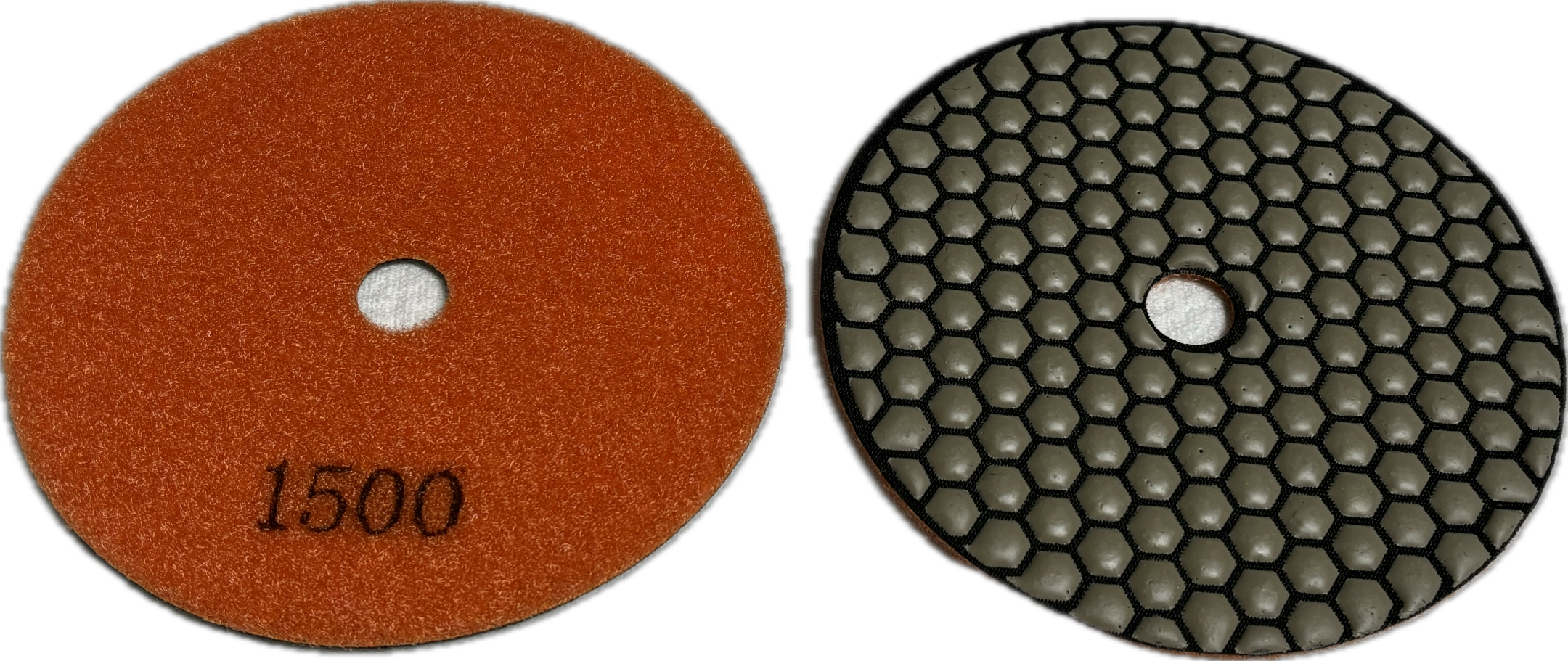 5 - 7 inch Flexible Resin Bond / Honeycomb Dry Polishing Pad