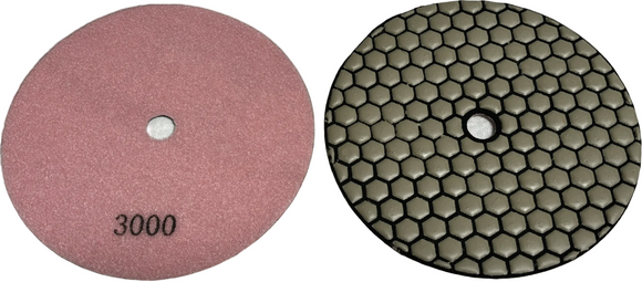 5"–7" Flexible Resin Bond & Honeycomb Dry Polishing Pads