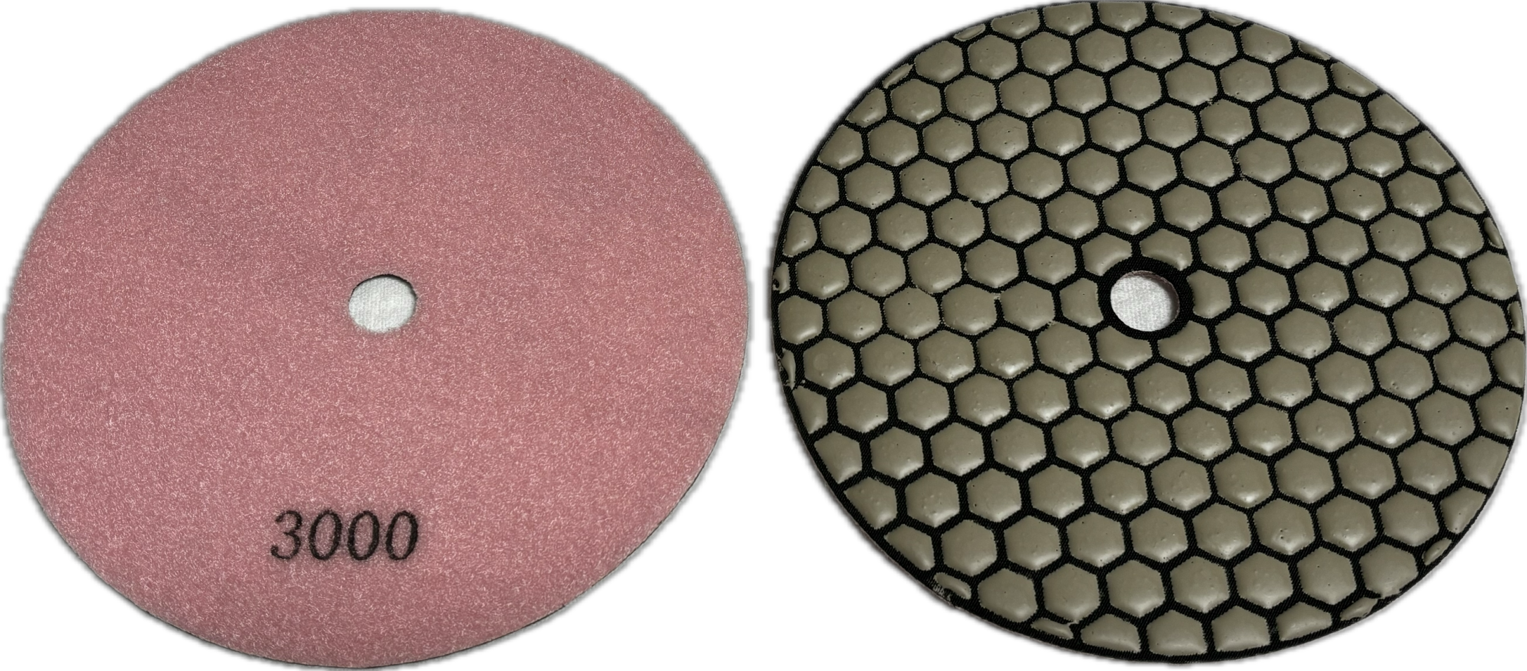 5 - 7 inch Flexible Resin Bond / Honeycomb Dry Polishing Pad