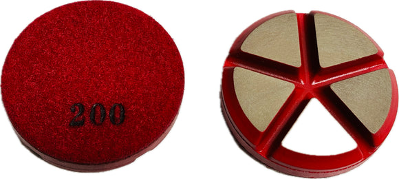 3" Ceramic Resin Polishing Pads With 5 Segment