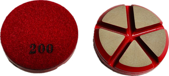 3" Ceramic Resin Polishing Pads With 5 Segment