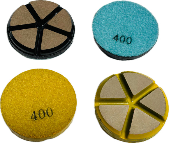 3" Ceramic Resin Polishing Pads With 5 Segment