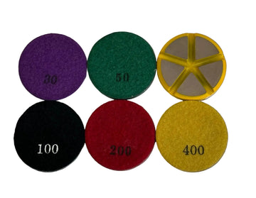 3" Ceramic Resin Polishing Pads With 5 Segment