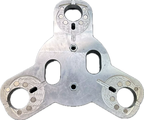 9" Magnetic Quick Change Plate - 6 Tool Holders